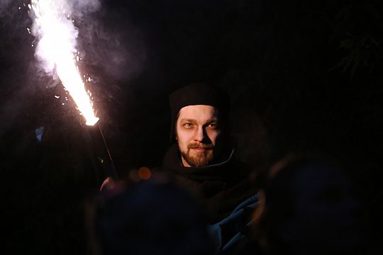 Spacer z Duchami Krzyżaków