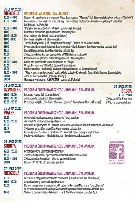 Premierowo! Program Jarmarku św. Jakuba 2025 już dostępny!